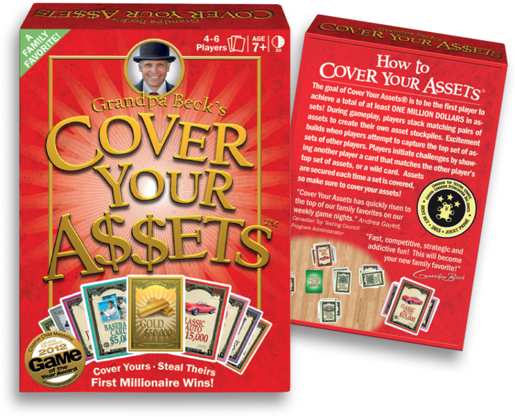 Cover Your Assets Cover Yours Steal Theirs First Millionaire Wins! AMAZEN PUZZLES AND GAMES