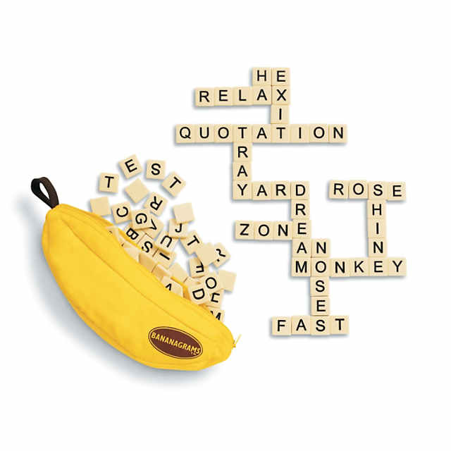 Bananagrams Juego De Palabras Rápido – Para 1 A 8 Jugadores Desde 7 Años, Partidas De 15 Minutos, Ideal Para Viajes Y Fiestas, Versión En Español Disponible