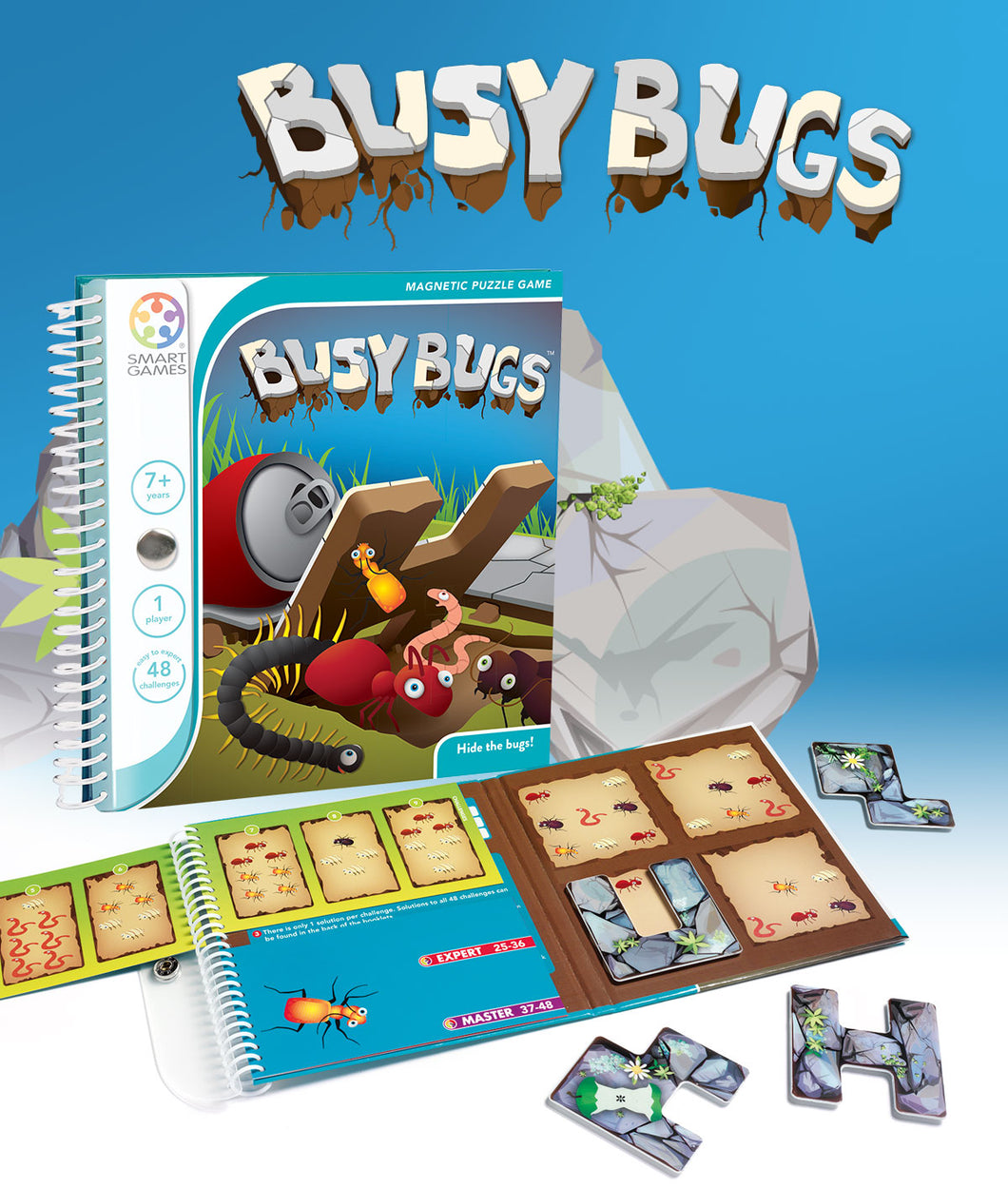 Smart Games - Busy Bugs Magnetic Travel Game