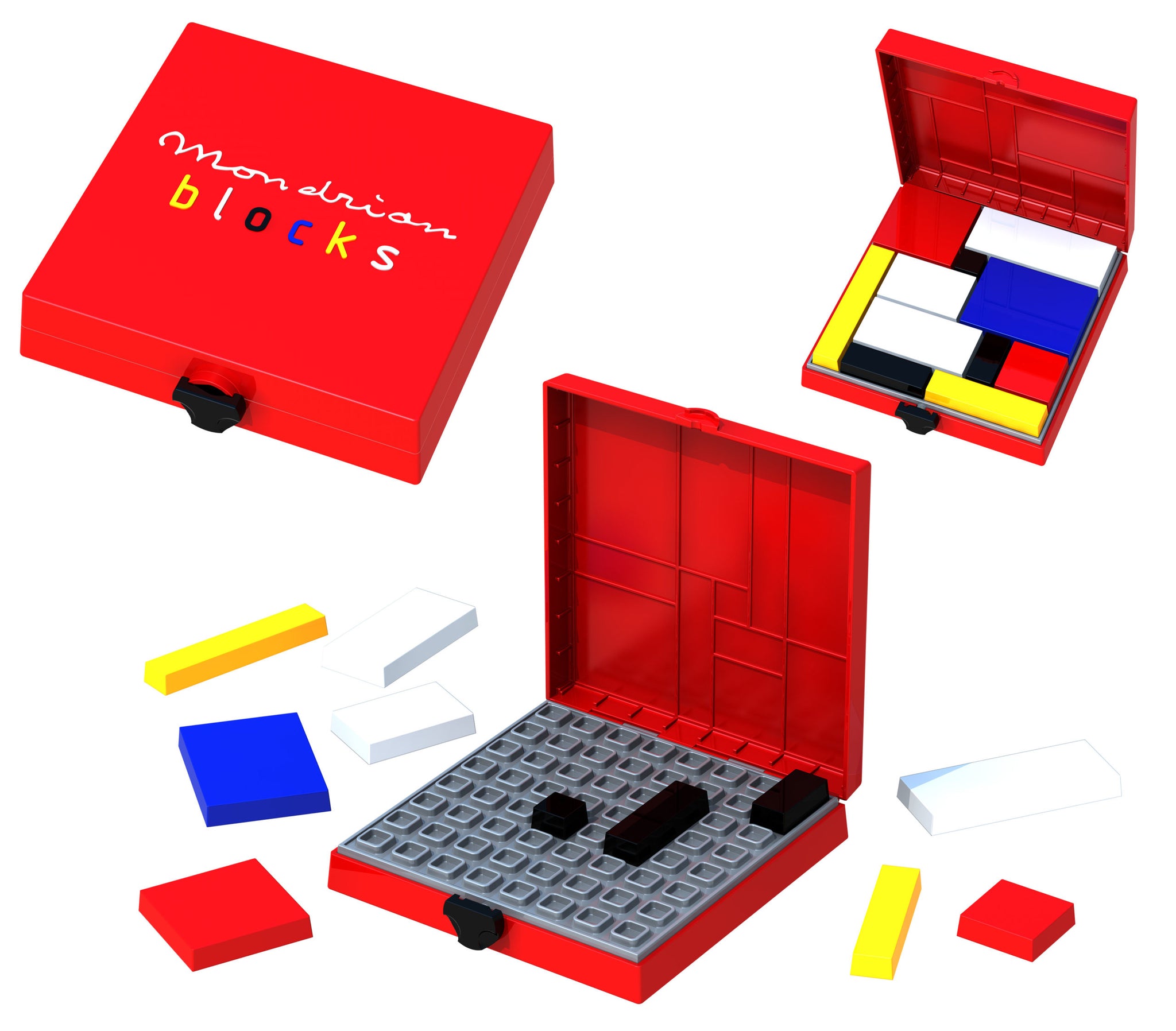 Mondrian Blocks – Rompecabezas Premiado Juego De Viaje Compacto Edición Azul (8-125 Años Mondrian Blocks – Rompecabezas Premiado Juego De Viaje Compacto Edición Azul (8-125 Años
