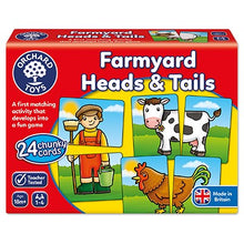 Load image into Gallery viewer, Farmyard Heads and Tails Matching Game
