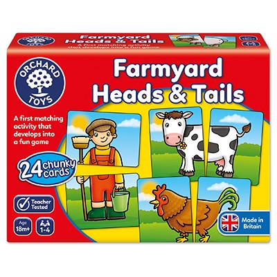 Farmyard Heads and Tails Matching Game